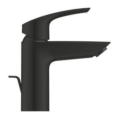 Grohe Eurosmart Lavabo Bataryası (Sifon Kumandalı) Mat Siyah 332652433 - 2