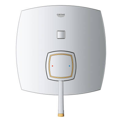 Grohe Grandera Ankastre Banyo/Duş Bataryası (Sıva Üstü Grubu), 2 Yollu, Krom-Altın 24068IG0 - 2
