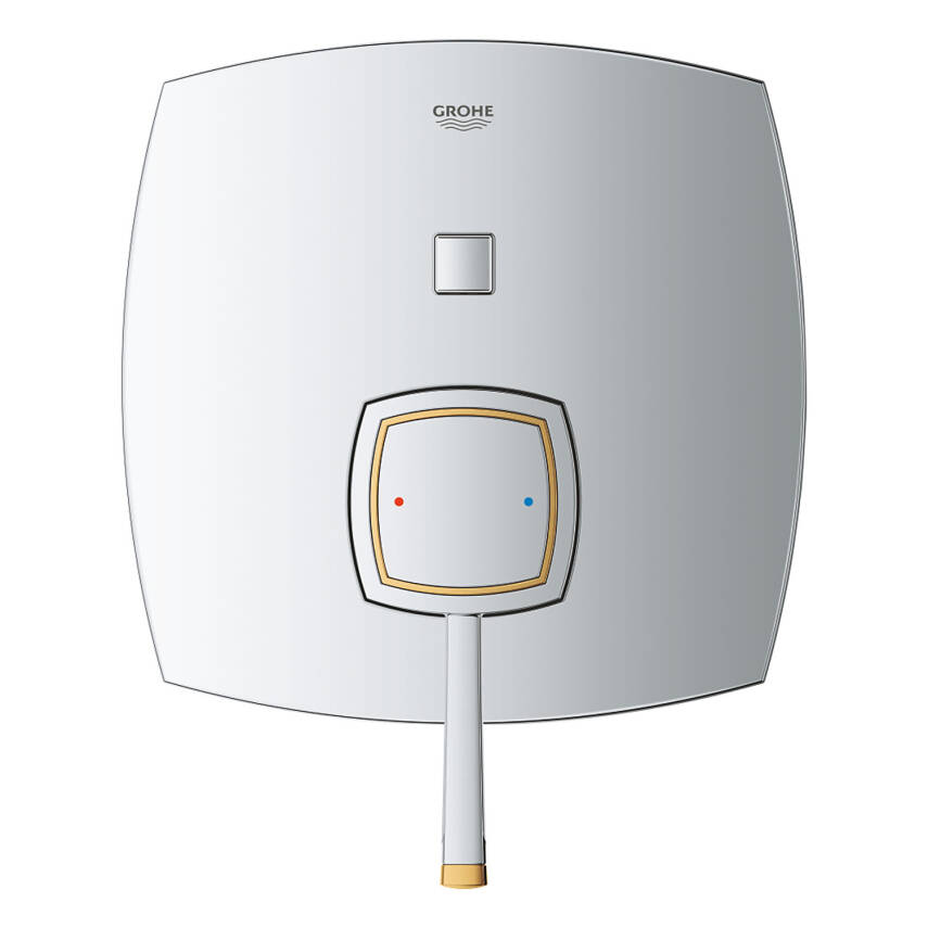 Grohe Grandera Ankastre Banyo/Duş Bataryası (Sıva Üstü Grubu), 2 Yollu, Krom-Altın 24068IG0 - 2