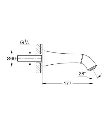 Grohe Grandera Çıkış Ucu Krom 13341000 - 2