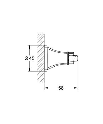 Grohe Grandera Havlu/Bornoz Askısı 40930000 - 3