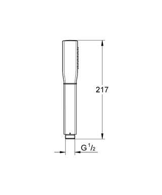 Grohe Grandera Stick El Duşu 1 Akışlı Krom-Altın 26037IG0 - 2