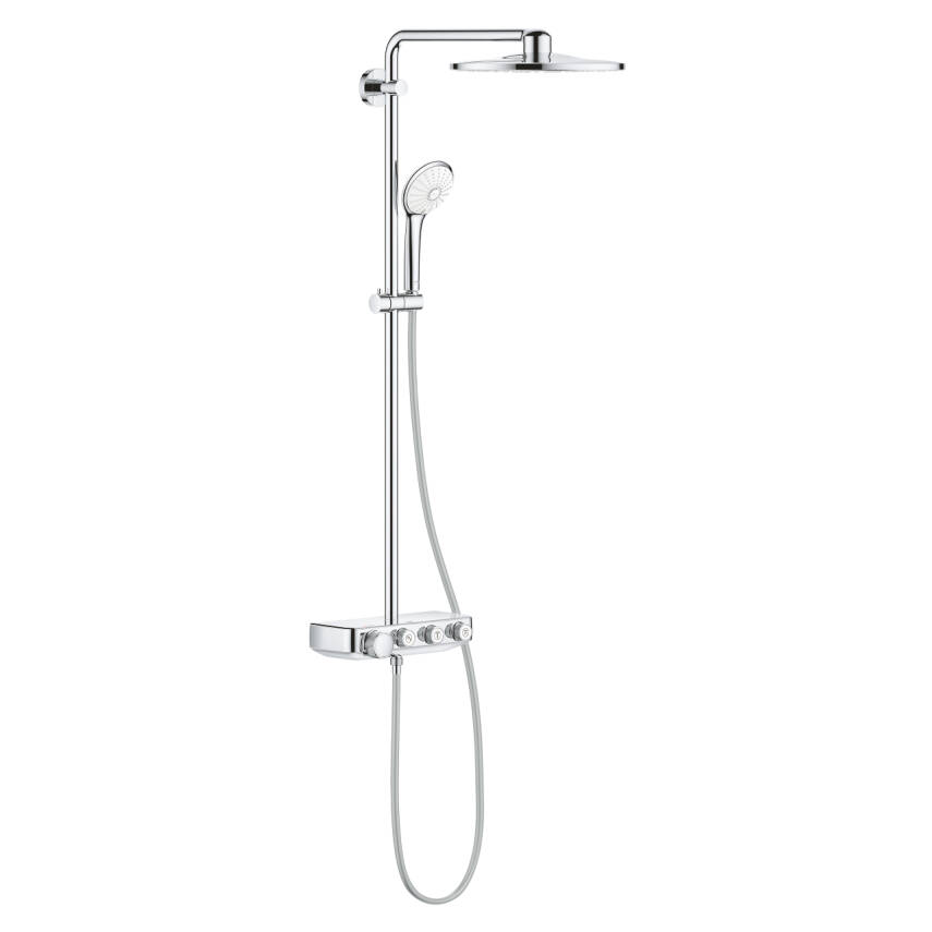 Grohe Grohe Euphoria SmartControl System 310 Duo Duvara Monte Termostatik Bataryalı Duş Sistemi Krom 26507000 - 1