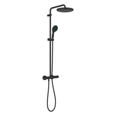Grohe Grohe Tempesta System 250 Duvara Monte Termostatik Bataryalı Duş Kolonu, Mat Siyah 266702431 - 2