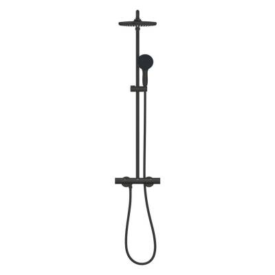 Grohe Grohe Tempesta System 250 Duvara Monte Termostatik Bataryalı Duş Kolonu, Mat Siyah 266702431 - 3