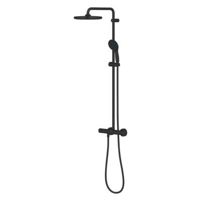 Grohe Grohe Tempesta System 250 Duvara Monte Termostatik Bataryalı Duş Kolonu, Mat Siyah 266702431 - 4