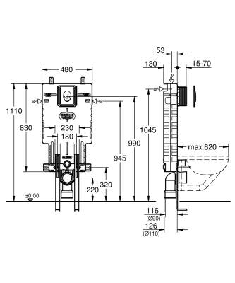 Grohe Grohe Uniset Wc İçin 3'ü Bir Arada Seti 39452000 - 2