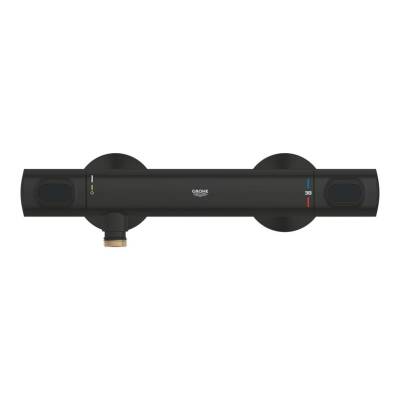 Grohe Grohtherm 500 Termostatik Duş Bataryası Mat Siyah 347932430 - 2