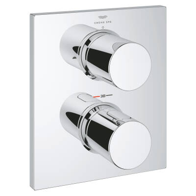 Grohe Grohtherm F Ankastre Termostatik Banyo Bataryası (Sıva Üstü Grubu) Krom 27618000 - 1