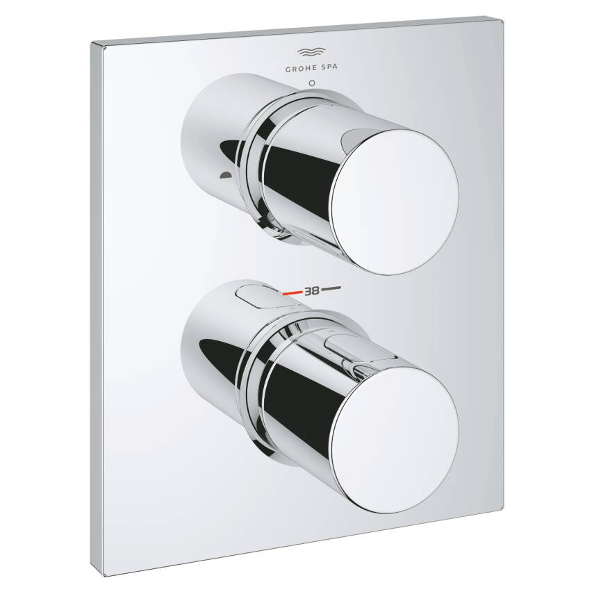 Grohe Grohtherm F Ankastre Termostatik Banyo Bataryası (Sıva Üstü Grubu) Krom 27618000 - 1