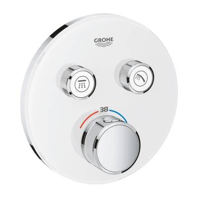Grohe Grohtherm Smartcontrol Ankastre Termostatik Banyo Bataryası Beyaz (Sıva Üstü Grubu) 29151LS0 - 1