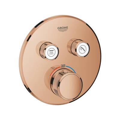 Grohe Grohtherm SmartControl Ankastre Termostatik Banyo/Duş Bataryası (Sıva Üstü Grubu) 2 Yollu Bakır 29119DA0 - 1