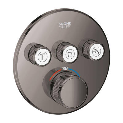 Grohe Grohtherm SmartControl Ankastre Termostatik Banyo/Duş Bataryası (Sıva Üstü Grubu) 3 Yollu Sert Grafit 29121A00 - 3