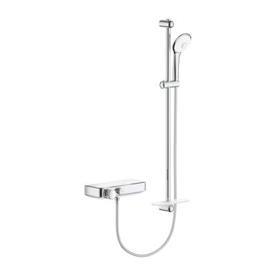Grohe Grohtherm SmartControl Termostatik Duş Bataryası ve Sürgülü El Duş Takımı Krom 34721000 - 2