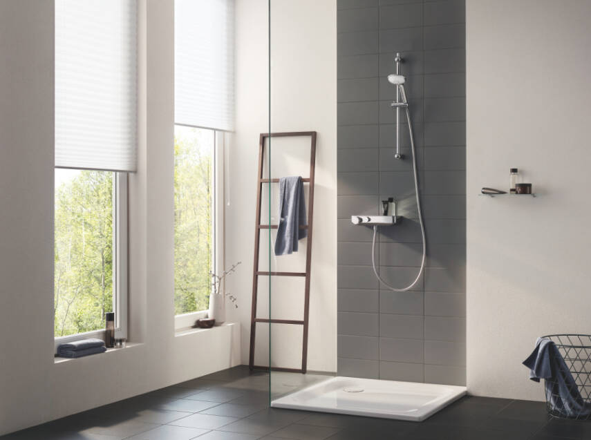 Grohe Grohtherm SmartControl Termostatik Duş Bataryası ve Sürgülü El Duş Takımı Krom 34721000 - 3