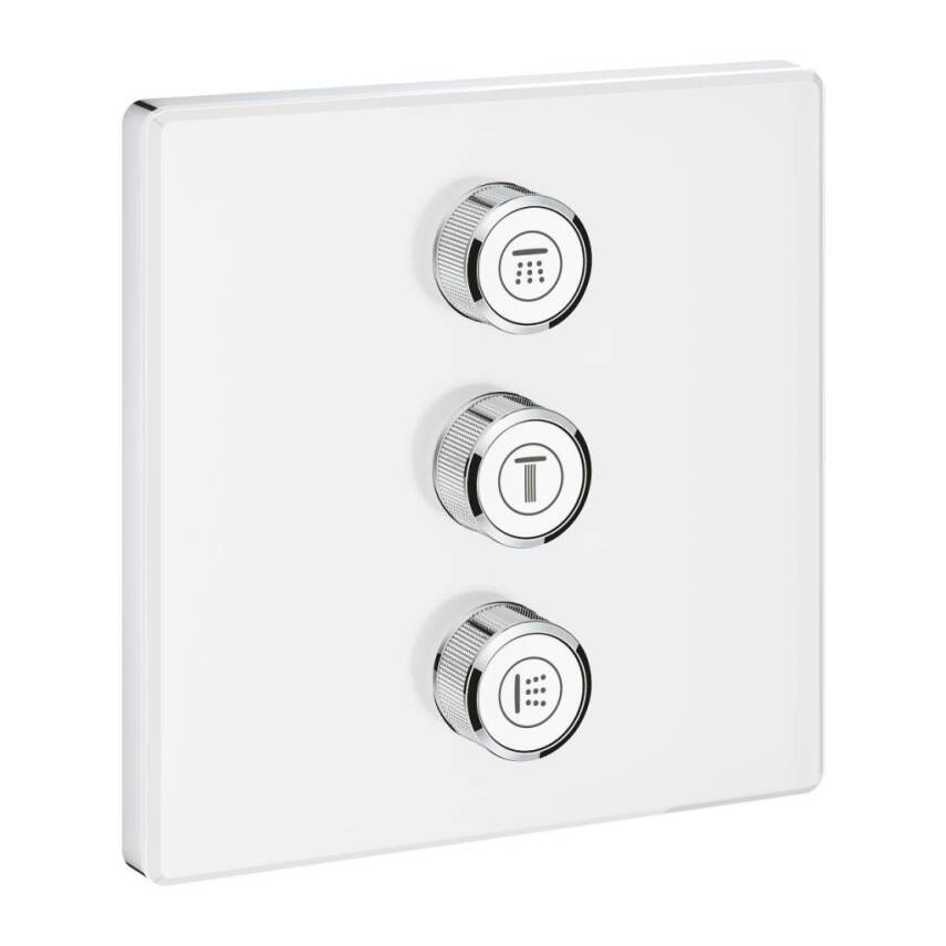 Grohe Grohtherm SmartControl Üç Valfli Akış Kontrollü Yönlendirici (Sıva Üstü Grubu), Ay Beyazı 29158LS0 - 1