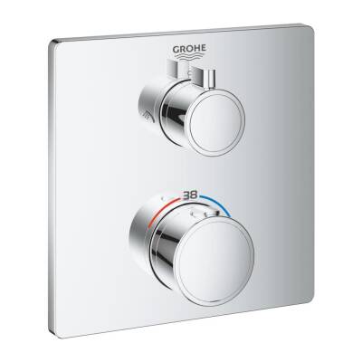 Grohe Grohtherm Termostatik Banyo/Duş Bataryası (Sıva Üstü Grubu) Krom 24079000 - 1
