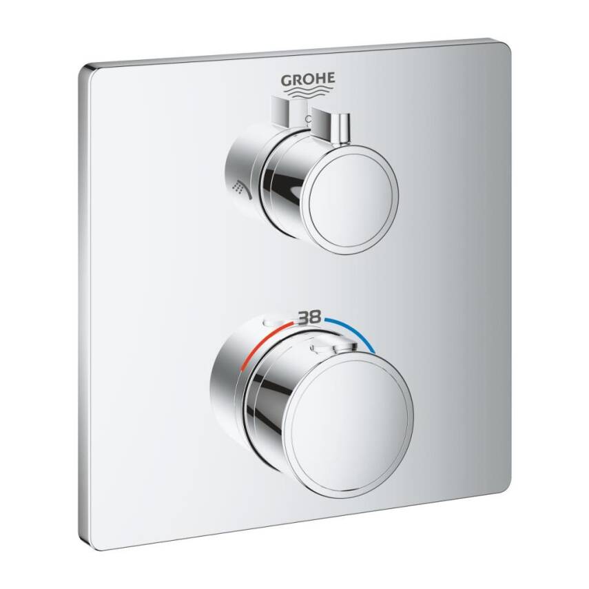 Grohe Grohtherm Termostatik Banyo/Duş Bataryası (Sıva Üstü Grubu) Krom 24079000 - 1