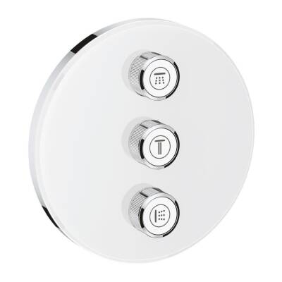 Grohe Grohtherm Üç Valfli Akış Kontrollü Kumanda, Beyaz (Sıva Üstü Grubu) 29152LS0 - 1