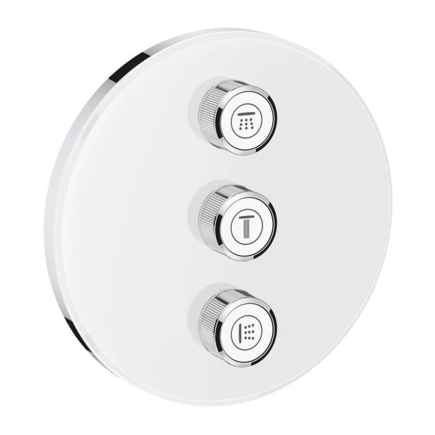 Grohe Grohtherm Üç Valfli Akış Kontrollü Kumanda, Beyaz (Sıva Üstü Grubu) 29152LS0 - 1