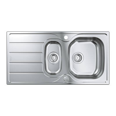 Grohe K200 Damlalıklı 1,5 Gözlü Eviye Paslanmaz Çelik (96,5x50 cm) 31564SD1 - 2