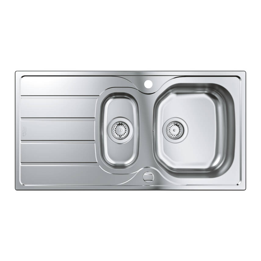 Grohe K200 Damlalıklı 1,5 Gözlü Eviye Paslanmaz Çelik (96,5x50 cm) 31564SD1 - 2