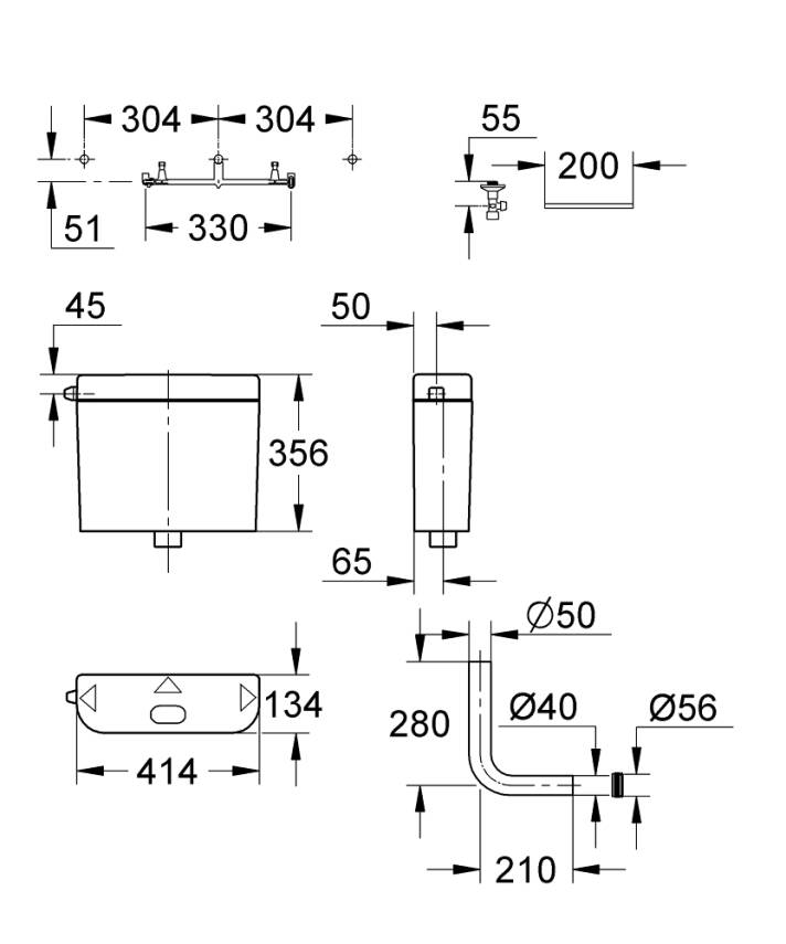 Grohe Klozet İçin Rezervuar 38372SH0 - 6