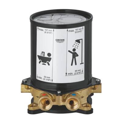 Grohe Küvet Bataryası ve Yerden Duş Kolonu İçin Ankastre İç Montaj Gövdesi 45984001 - 3