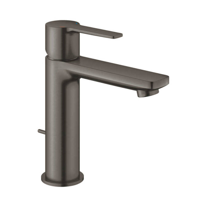 Grohe Lineare Sifon Kumandalı Lavabo Bataryası Fırçalı Sert Grafit 32114AL1 - 1
