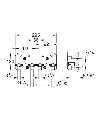 Grohe Rainshower Aqua 15 F-Series İç Montaj Gövdesi (Sıva Altı Grubu) 26855000 - 2