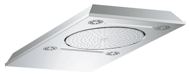 Grohe Rainshower Aqua 15 F-Series Multi Spray Tepe Duşu, 68x38cm Krom 26887000 - 1