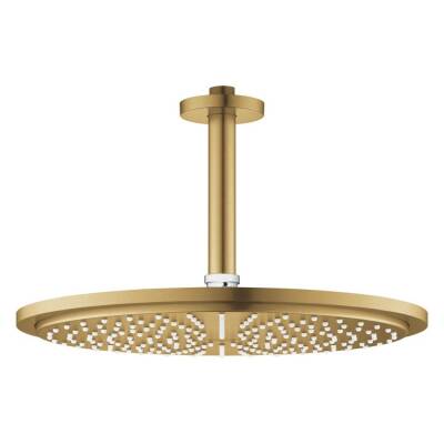 Grohe Rainshower Cosmopolitan 310 Tepe Duşu Seti 31 cm Fırçalı Altın 26067GN0 - 1