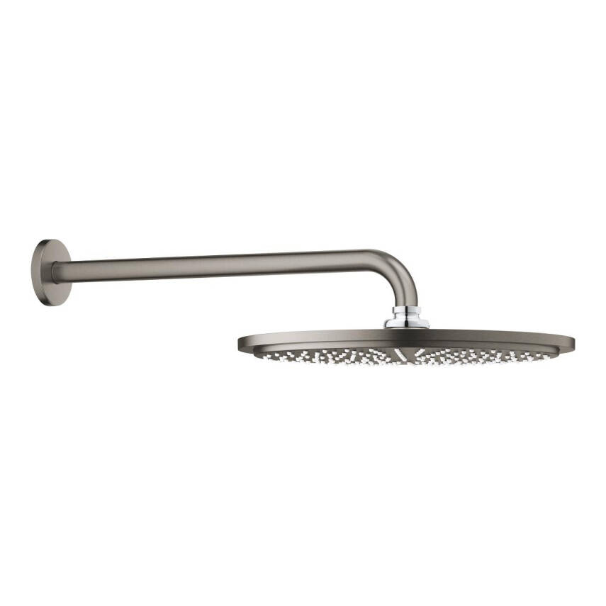 Grohe Rainshower Cosmopolitan Tepe Duşu ve Dirseği 38cm Fırçalı Sert Grafit 26066AL0 - 1