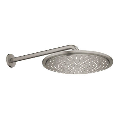 Grohe Rainshower Cosmopolitan Tepe Duşu ve Dirseği 38cm Fırçalı Sert Grafit 26066AL0 - 2