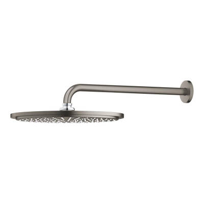 Grohe Rainshower Cosmopolitan Tepe Duşu ve Dirseği 38cm Fırçalı Sert Grafit 26066AL0 - 4