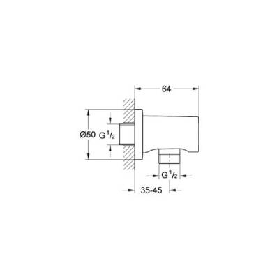 Grohe Rainshower Duş Çıkış Dirseği Krom 27057000 - 2