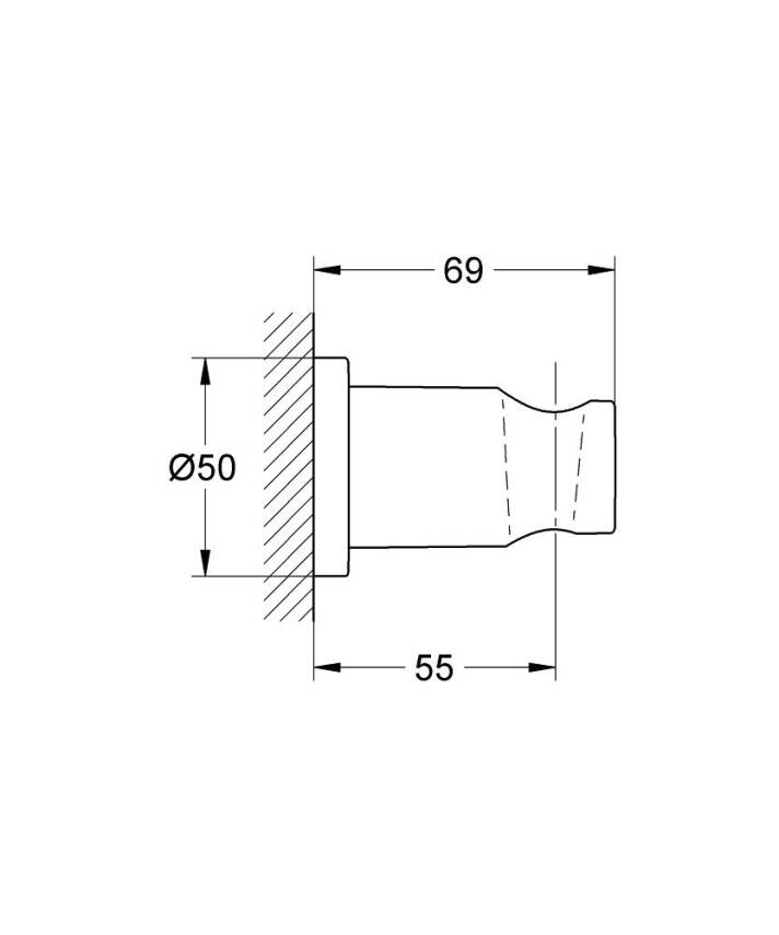 Grohe Rainshower El Duşu Askısı Bakır 27074DA0 - 3