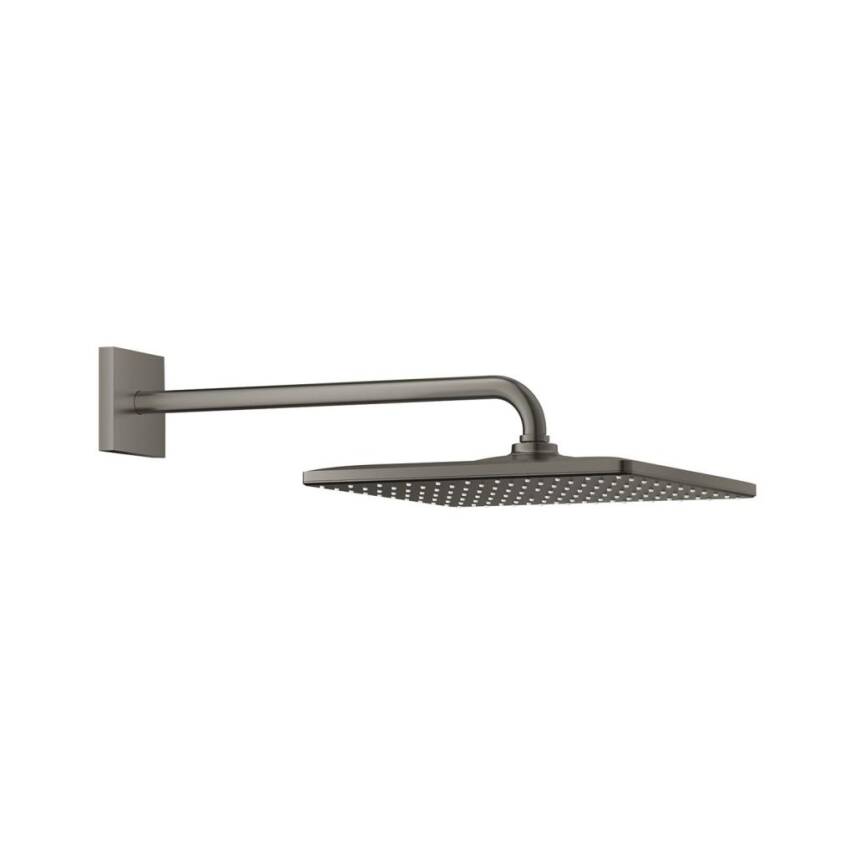 Grohe Rainshower Mono 310 Cube Tepe Duşu Seti 31 cm Tek Akışlı Fırçalı Sert Grafit 26564AL0 - 1