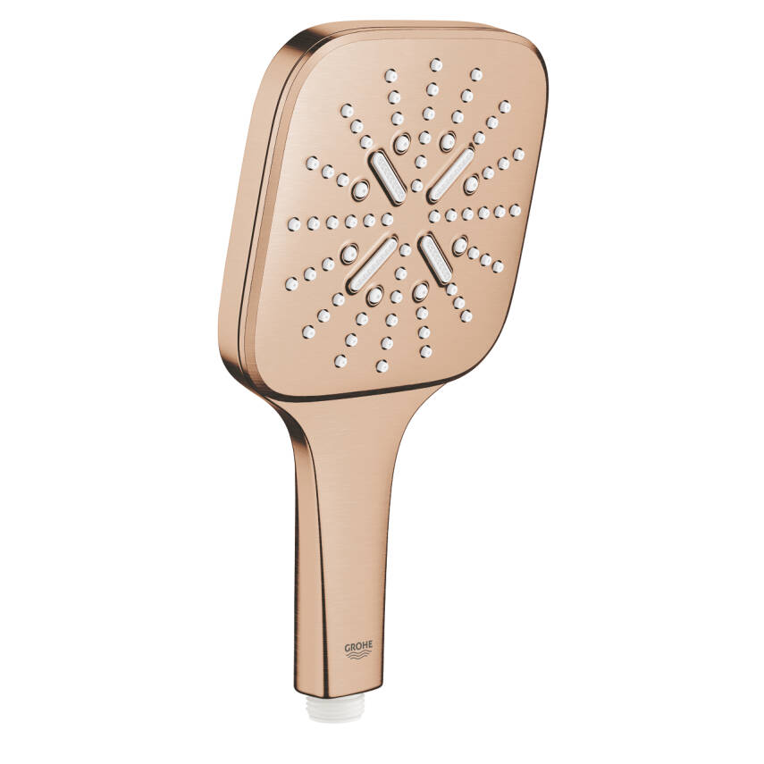 Grohe RainShower SmartActive 130 Cube El Duşu 3 Akışlı Fırçalı Bakır 26582DL0 - 1