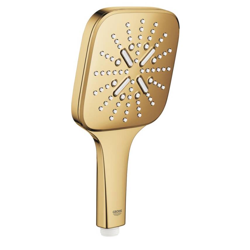 Grohe RainShower SmartActive 130 Cube El Duşu, 3 Akışlı, Parlak Altın 26582GL0 - 1