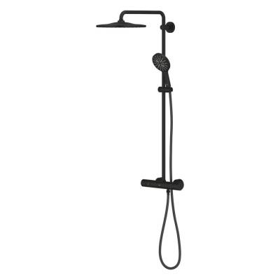 Grohe RainShower SmartActive 310 Termostatik Duş Bataryalı Duş Sistemi Mat Siyah 22119KF0 - 3