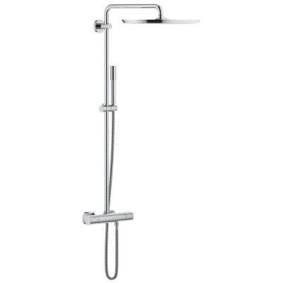 Grohe Rainshower System 400 Duvara Monte Termostatik Bataryalı Duş Kolonu Krom 27174001 - 1
