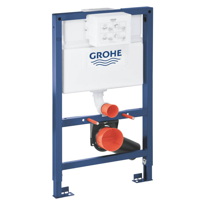 Grohe Rapid SL Gömme Rezervuar, Pnömatik, Duvar Önü Alçıpan Tipi, (Kısa - 82 Cm) 38526000 - 1