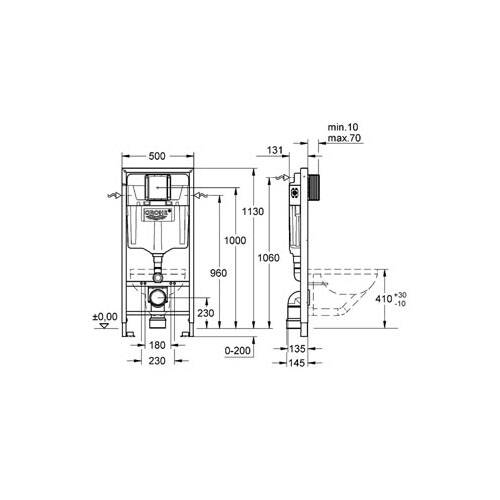 Grohe Rapid SL Gömme Rezervuar Pnömatik GD 2 38528001 - 3