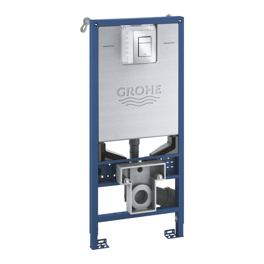 Grohe Rapid SLX Gömme Rezervuar Seti, Krom Kumanda Paneli ve Montaj Ekipmaları dahil, (1.13 m montaj yüksekliği) 39603000 - 1