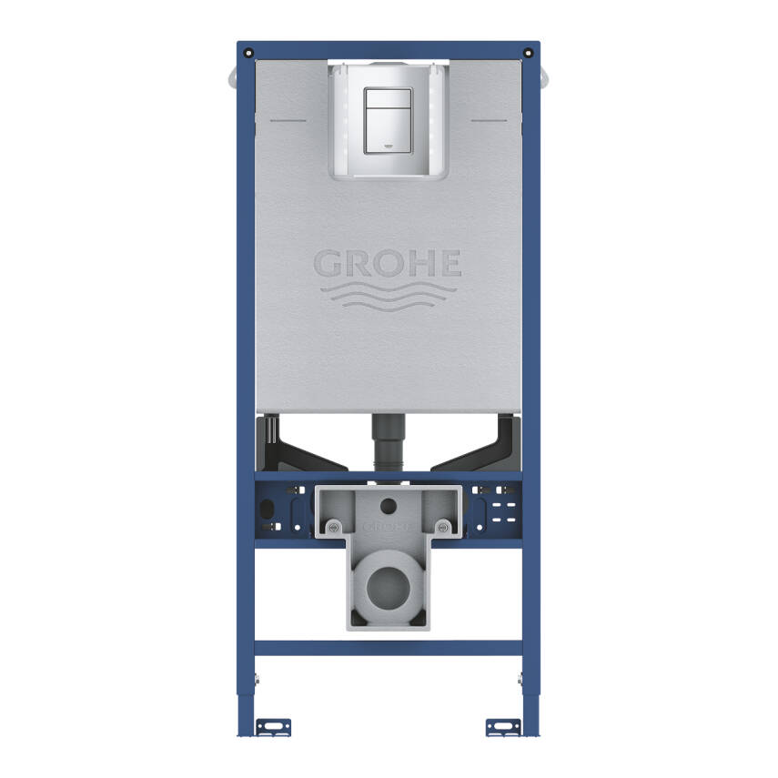 Grohe Rapid SLX Gömme Rezervuar Seti, Krom Kumanda Paneli ve Montaj Ekipmaları dahil, (1.13 m montaj yüksekliği) 39603000 - 2