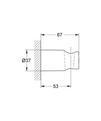 Grohe Relaxa Duş Cıkış Dirseği Krom 27056000 - 2