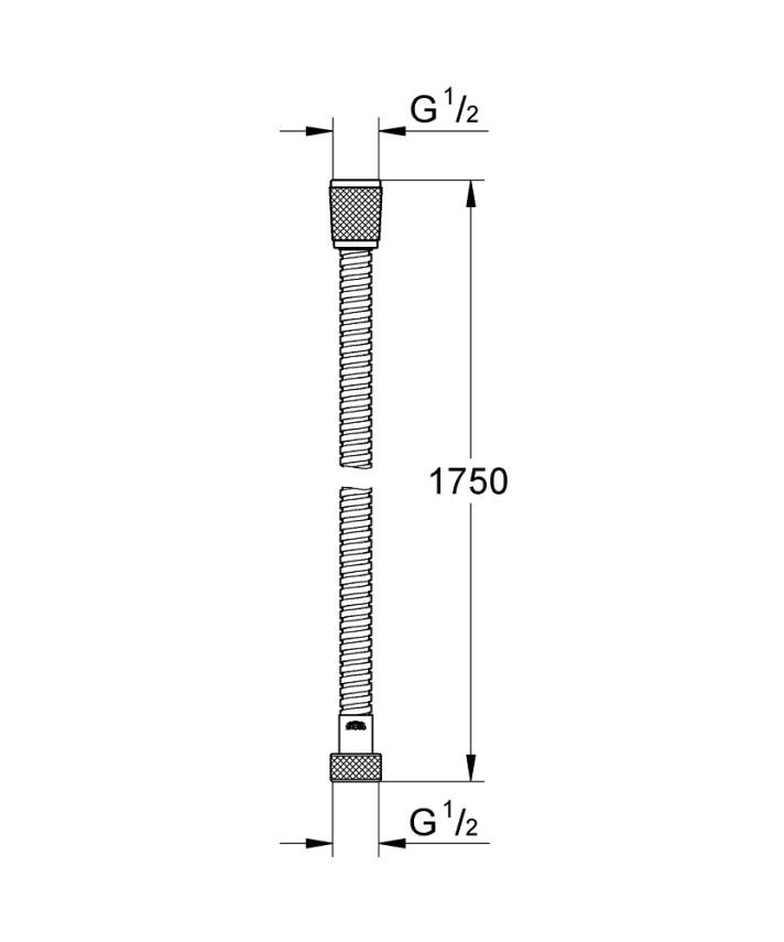 Grohe Relexaflex Metal Duş Hortumu 175cm Krom 28139001 - 2