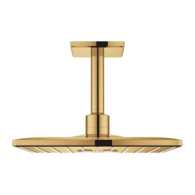 Grohe Rainshower Mono 310 Cube Tepe Duşu Seti, 2 Akışlı, Parlak Altın 26481GL0 - 1