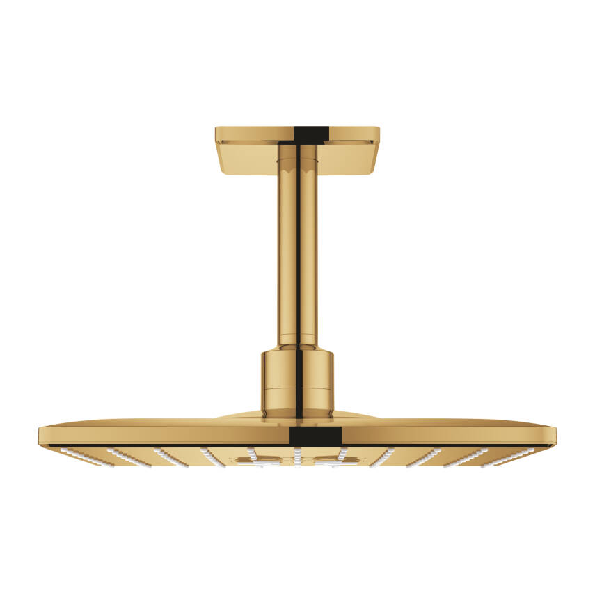 Grohe Rainshower Mono 310 Cube Tepe Duşu Seti, 2 Akışlı, Parlak Altın 26481GL0 - 1